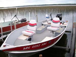 Rent Balsam Beach Resort's 16ft lund fishing boat.