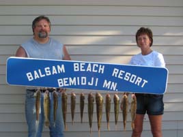 Stringer of fish caught on Lake Plantagenet.