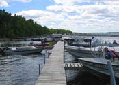 Launch your boat from Balsam Beach's dock. Gasoline on site.